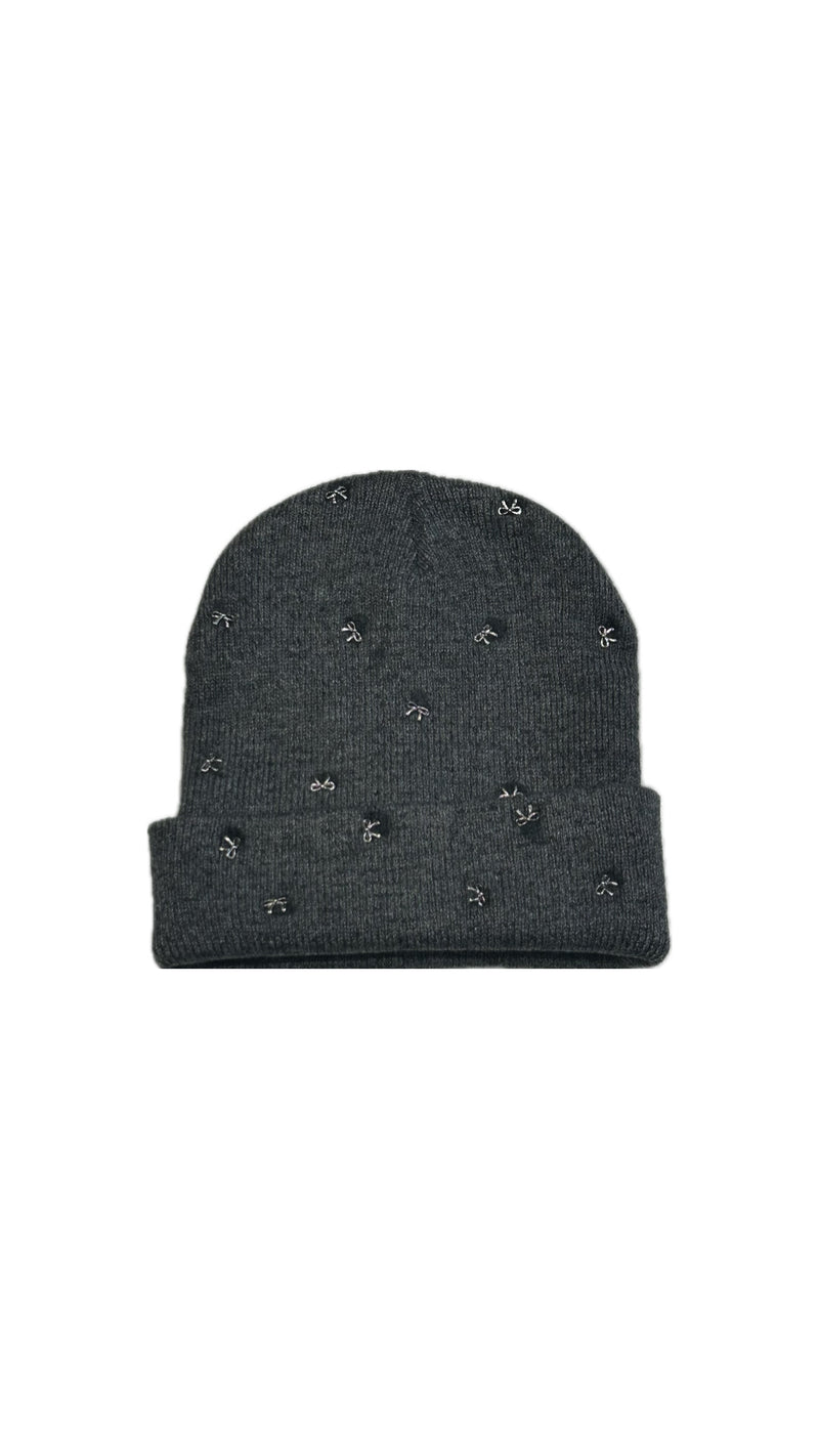 Dacee Winter Hat - Grey Bow