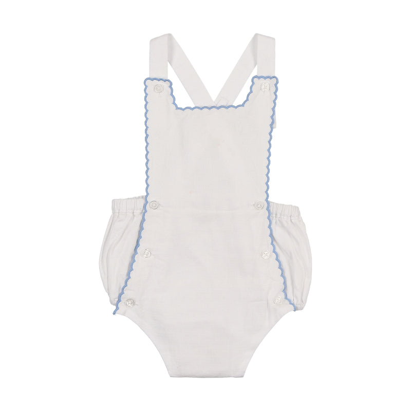 Coco Blanc Scalloped Romper