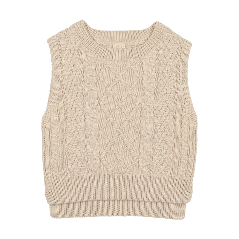 Analogie Cable Knit Vest