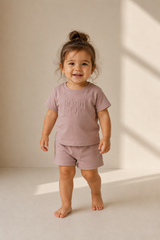 Bonjoy Embossed Bonjoy SS Set Girl