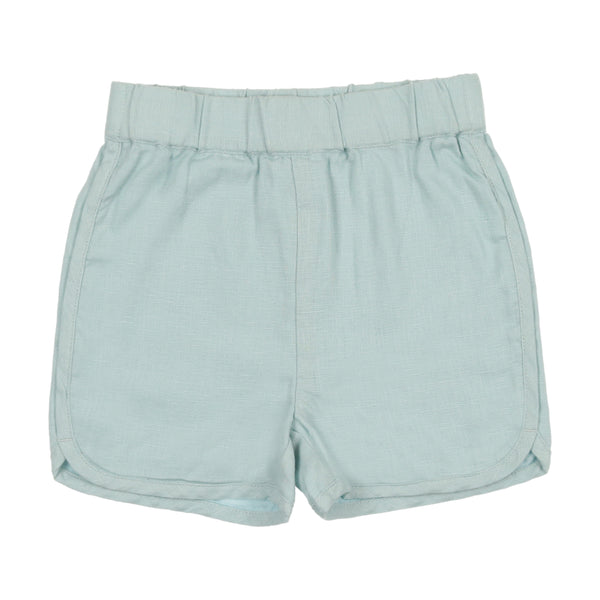 Coco Blanc Linen Shorts Blue