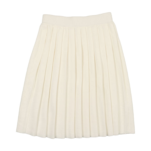 Coco Blanc Knit Pleated Skirt
