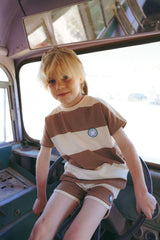 Coco Blanc Striped Shorts ss26