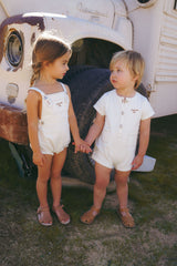 Coco Blanc Boy Denim Romper SS26