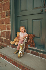 Looms Herringbone Collection Overalls Set - Pink
