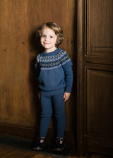 Analogie Heirloom Knits Toddler Boy Set  - Dried Blue