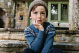Analogie Heirloom Knits Boys Sweater - Dried Blue