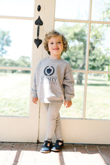 Analogie Fan Club Boys Sweatshirt Set Blogo  - Lt Gray Heather
