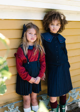 Analogie Sweet Campaign Sailor Collar Cardigan - Navy