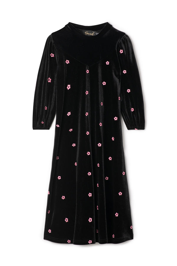 Seal Pink Floral Velour Robe