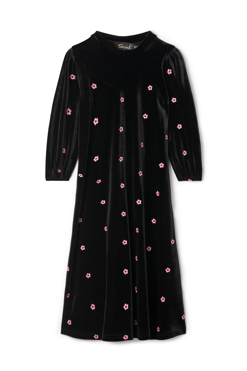 Seal Pink Floral Velour Robe