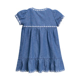 Nou Nelle Denim Trimmed Dress