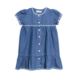 Nou Nelle Denim Trimmed Dress
