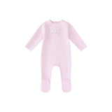 Mini Label Embroidered Ducks Footie - Girls