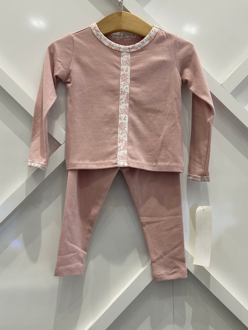 Tomi Pink Floral Stripe Pajama