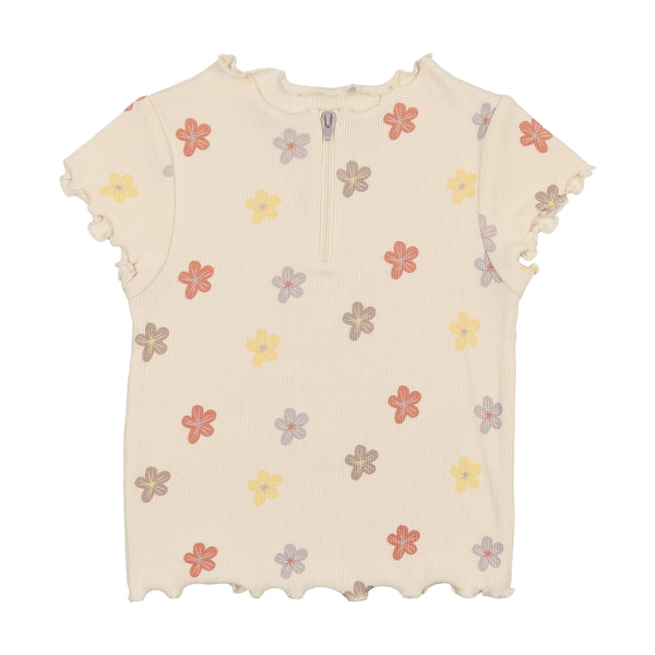 Montee Floral Ribbed Tshirt