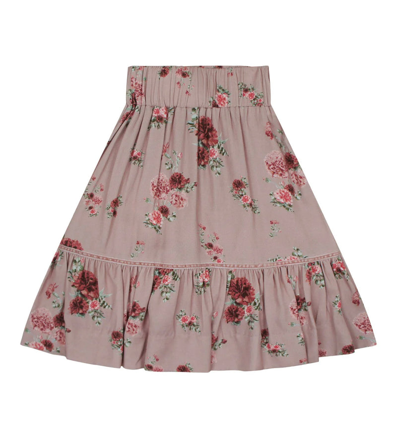 Teela Floral Print Ruffle Skirt