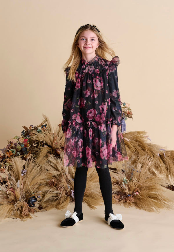 Porter Floral Tulle Design Dress