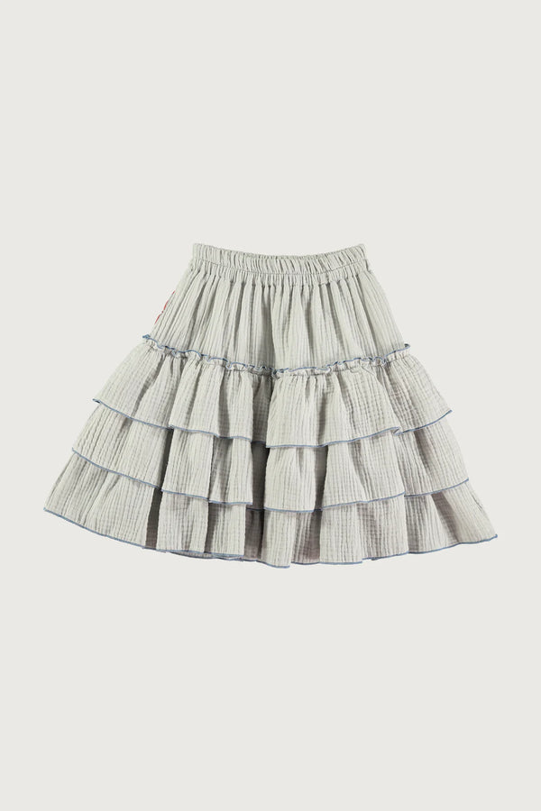 Coco Au Lait Gray Double Gauze Skirt