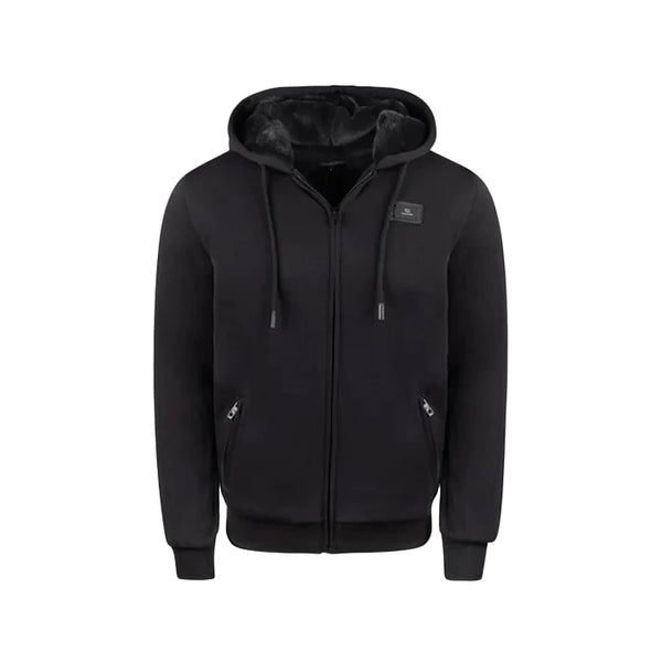 T.O. Fully Lined Fur Hoodie - Black