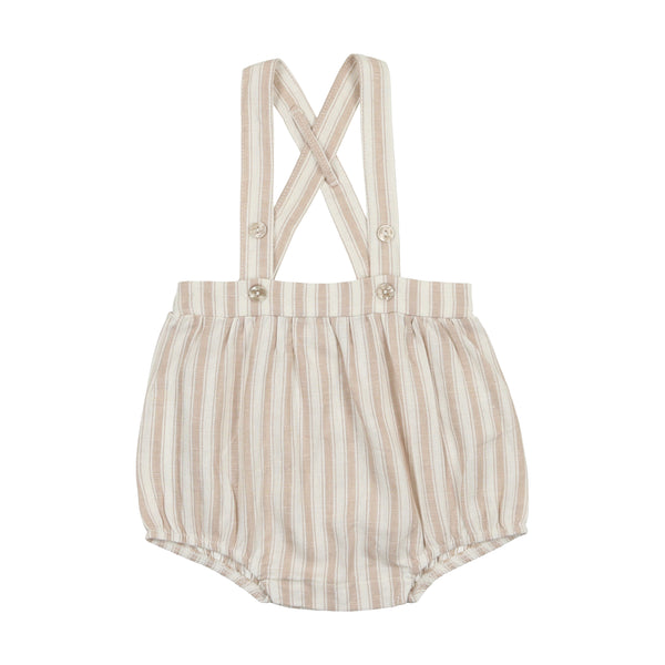 Analogie Taupe Stripe Suspender Bubble Bloomer