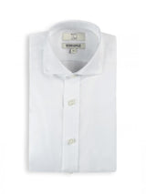 T.O. Boy's Purple Label White Twill Non-Iron Shirt - SHORT SLEEVE