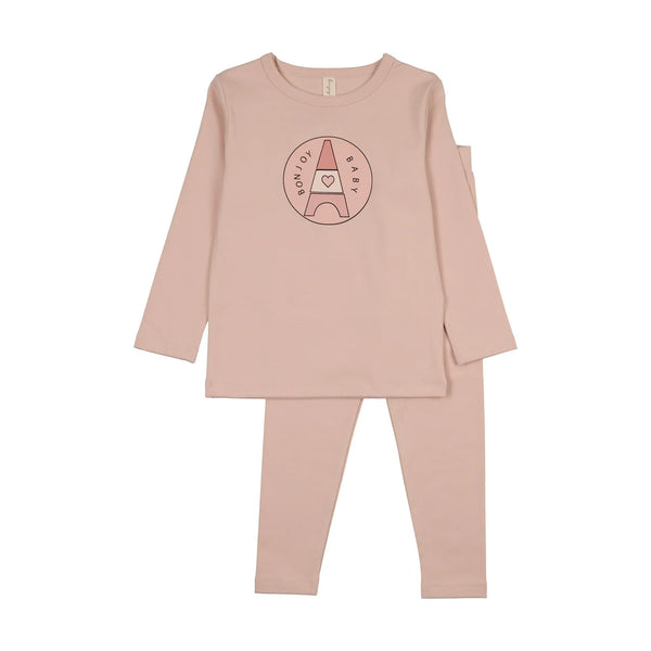 Bonjoy Eiffel Tower Pajamas Pink