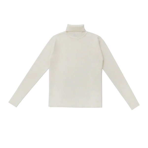 Coco Blanc Ribbed Turtleneck