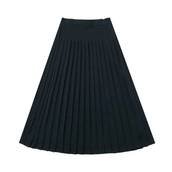 Coco Blanc Pleated Silk Skirt