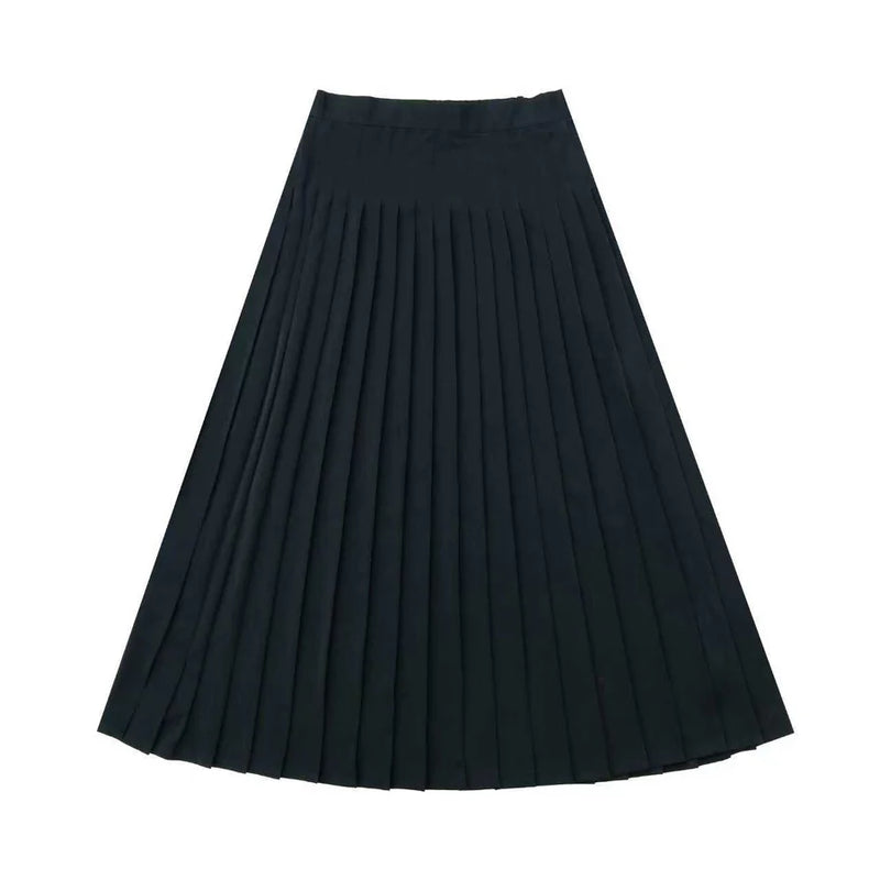 Coco Blanc Pleated Silk Skirt