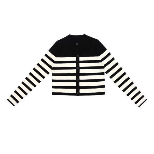 Coco Blanc Striped Cardigan Maxi