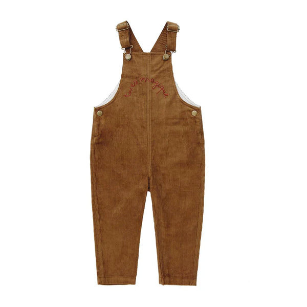 Coco Blanc Long Corduroy Overalls