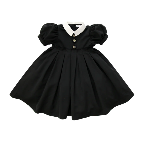 Coco Blanc Taffeta Dress Short Sleeve