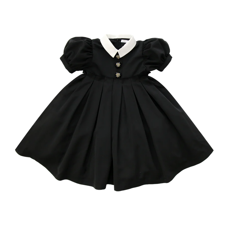 Coco Blanc Taffeta Dress Short Sleeve