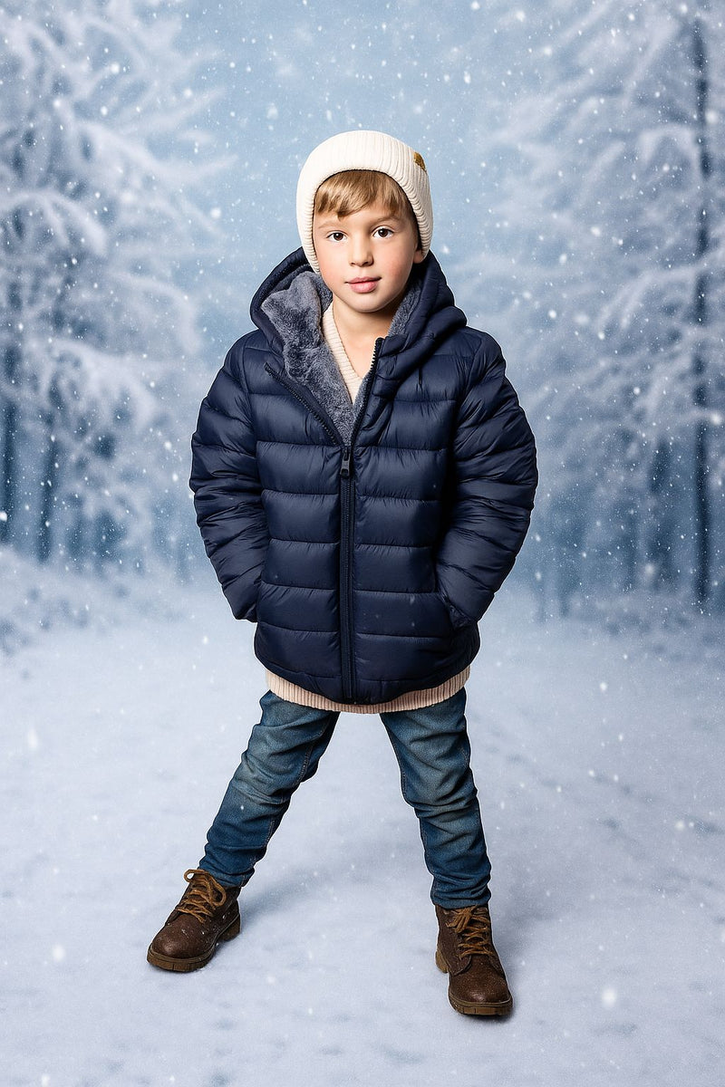 T.O. Classic Puffer Coat Navy