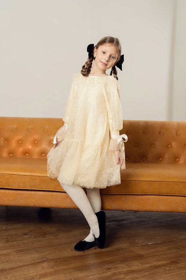 Teela Cream Tulle Dress