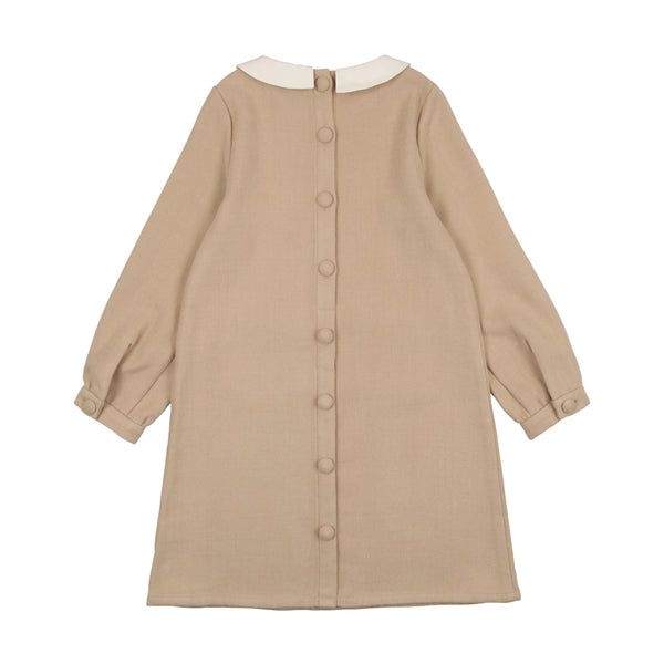 Coco Blanc Peter Pan Wool Dress AW23