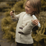 Blumint Shawl Collar Cable Wrap Sweater