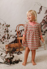 Mini P Printed Cord Dress