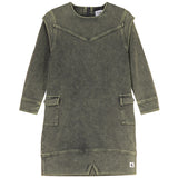 Kix Washed Raw Edged Sweatdress