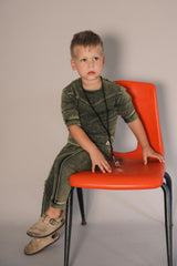 Kix Washed Raw Edge Sweatshirt Set