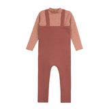 Elys & Co Clover Print Pink Bodysuit + Overalls - Pink