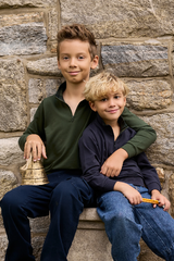 Elys & Co French Terry Scottish Navy Polo  - Navy