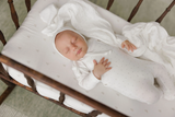 Aurora Floral Leaf Ivory Boy Footie Set - Ivory Boy