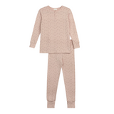 Aurora Floral Leaf Pink Pajamas - Pink