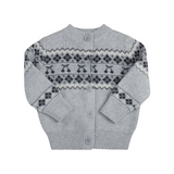 Looms Fair Isle Collection Cardigan - Blue