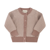 Looms Herringbone Collection Overalls Set - Pink