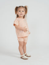 Hopscotch Baby Short Set - Apricot