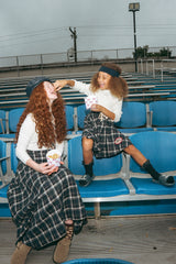 Froo Blue Hour Tartan Teen Midi