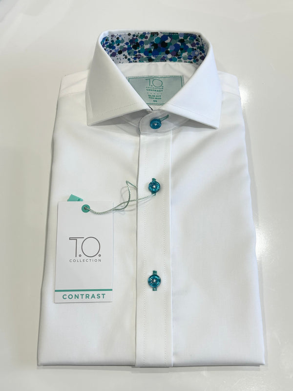 T.O. Contrast Shirt Short Sleeve 068-CS